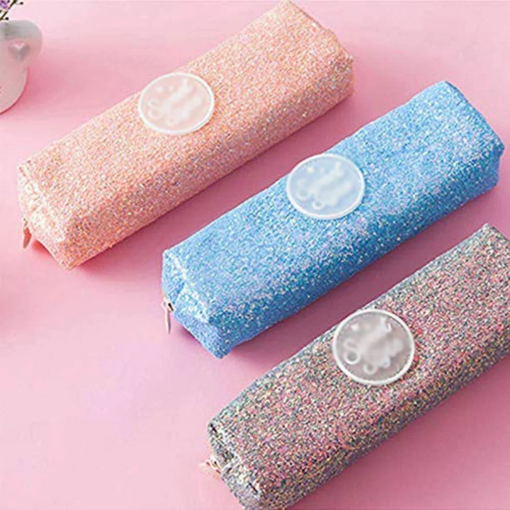 ACiyD Estuche para lápices - Lentejuelas de Gran Capacidad Bolsa para lápices Bolsa de papelería para Estudiantes Bolsa de Almacenamiento (Color : C) (A)