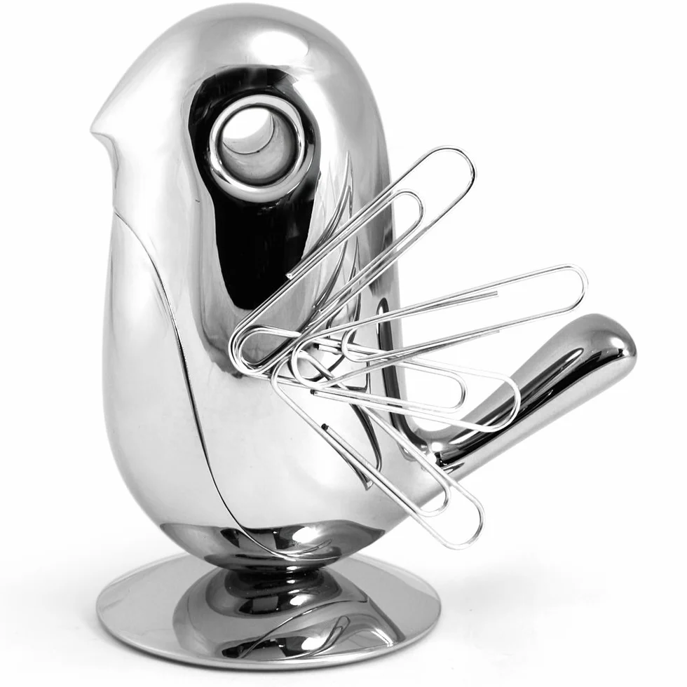 Alessi RT01 - Soporte magntico para Clips, diseo de pjaro