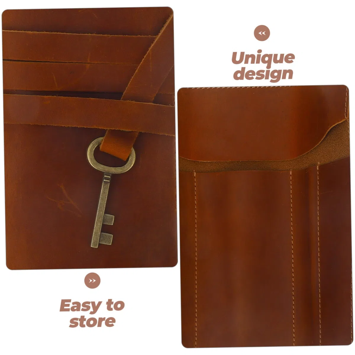 NUOBESTY Rollo 5 Piezas Estuche para lápices Piel Caballo Estuche lápices Cuero Bolso lápices Enrollable cartuchera Bolsa lapices portalápiz Bolsa para lápices