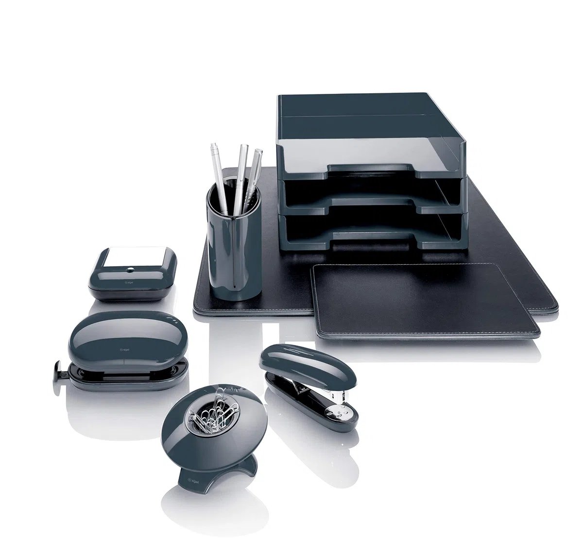 SIGEL SA162 Porta tacos Eyestyle, gris oscuro/negro