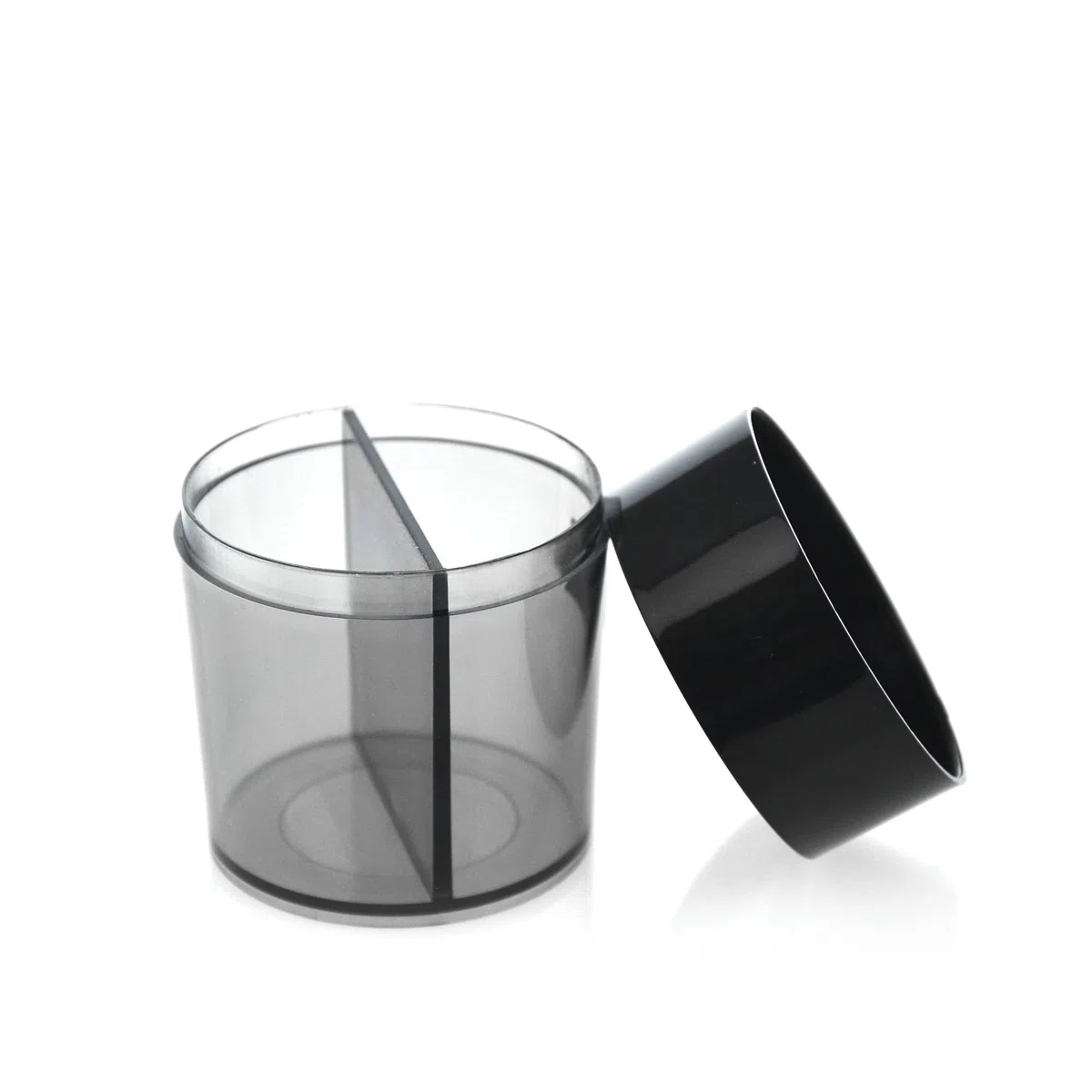 office box Porta Clips Magnético Redondo - REF. 1302- Fabricado en ABS en color negro y humo, máxima calidad con 2 depósitos de SDI