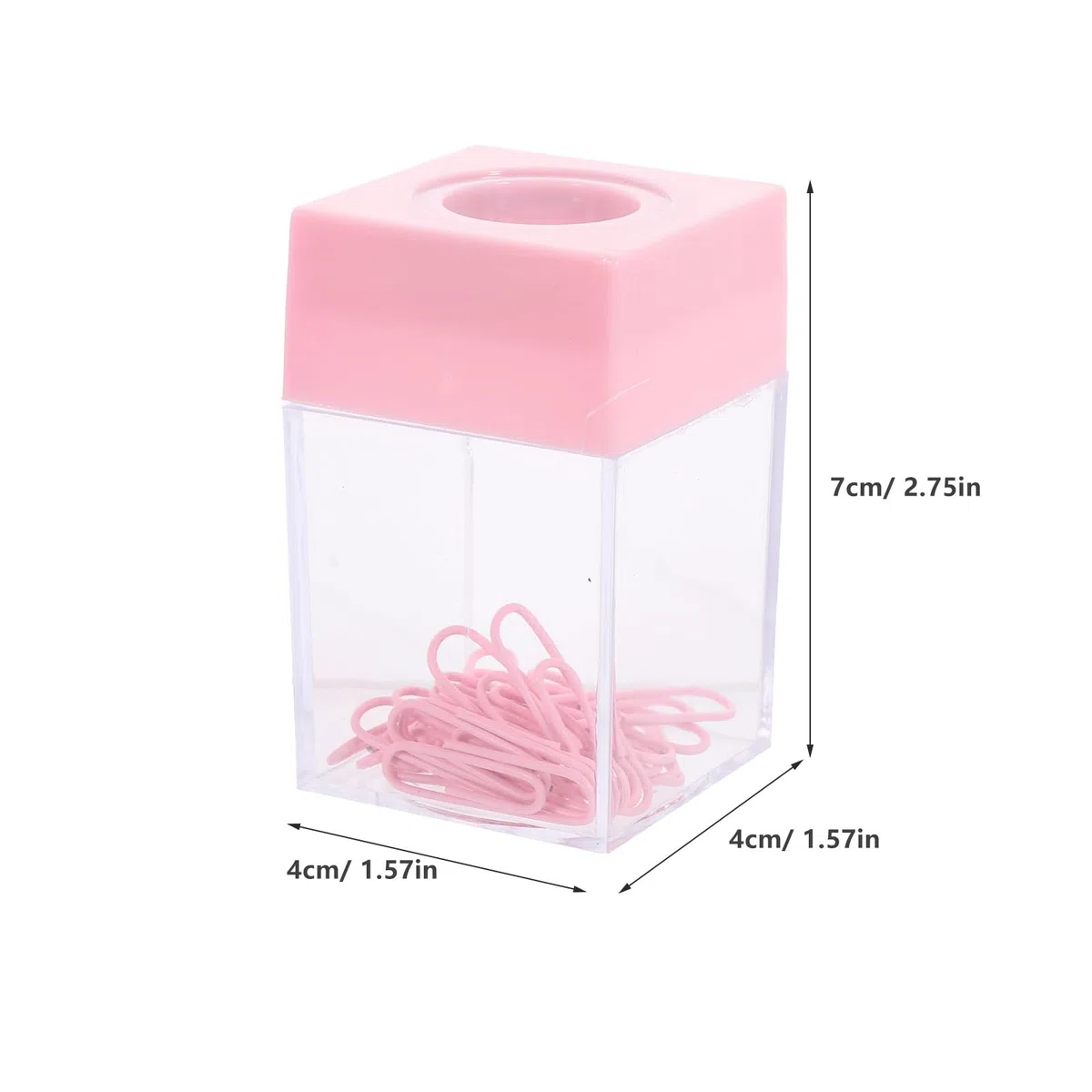Operitacx 2 Piezas Soporte Para Guardar Clips Porta Clips Magnético Para Escritorio. Caja De Almacenamiento De Clips Dispensador De Clips Pequeño Portalápices Necesidad Oficina Portátil Imán
