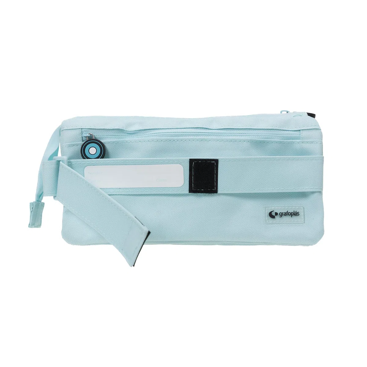 Grafoplas | Estuche Escolar Cuatro Compartimentos | Azul Soft | 23x12cm | bits&Bobs | Colores Vivos