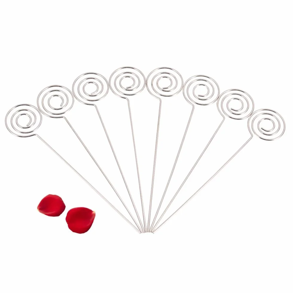 Clips Metálicos para Tarjetas y Fotos, 50 Piezas, Soporte para Memo y Notas, Metal, para Oficina y Manualidades