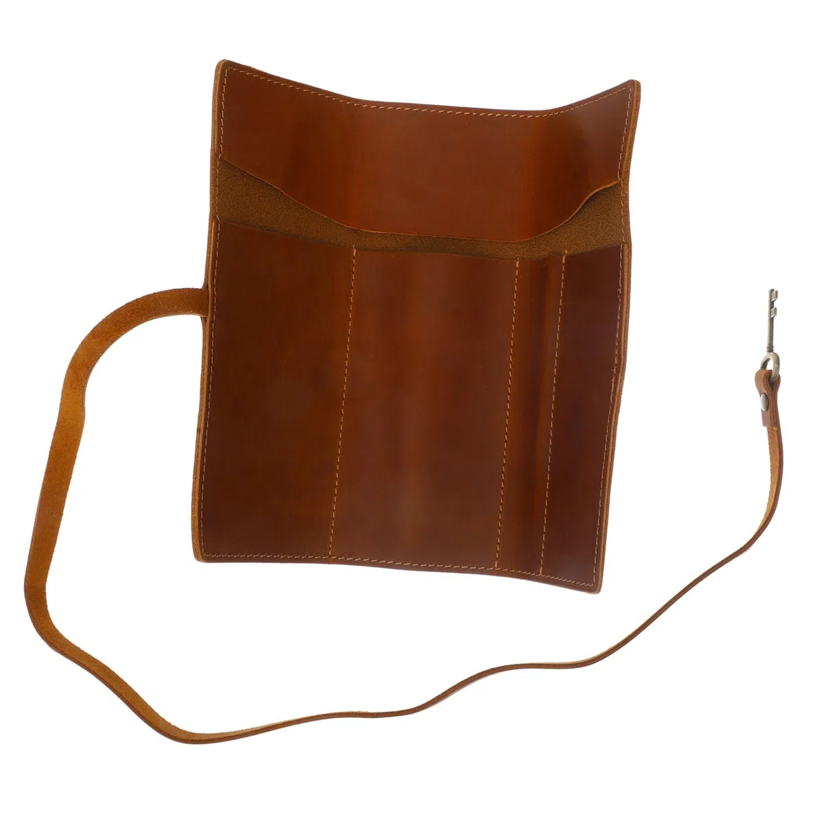 NUOBESTY Rollo 5 Piezas Estuche para lápices Piel Caballo Estuche lápices Cuero Bolso lápices Enrollable cartuchera Bolsa lapices portalápiz Bolsa para lápices