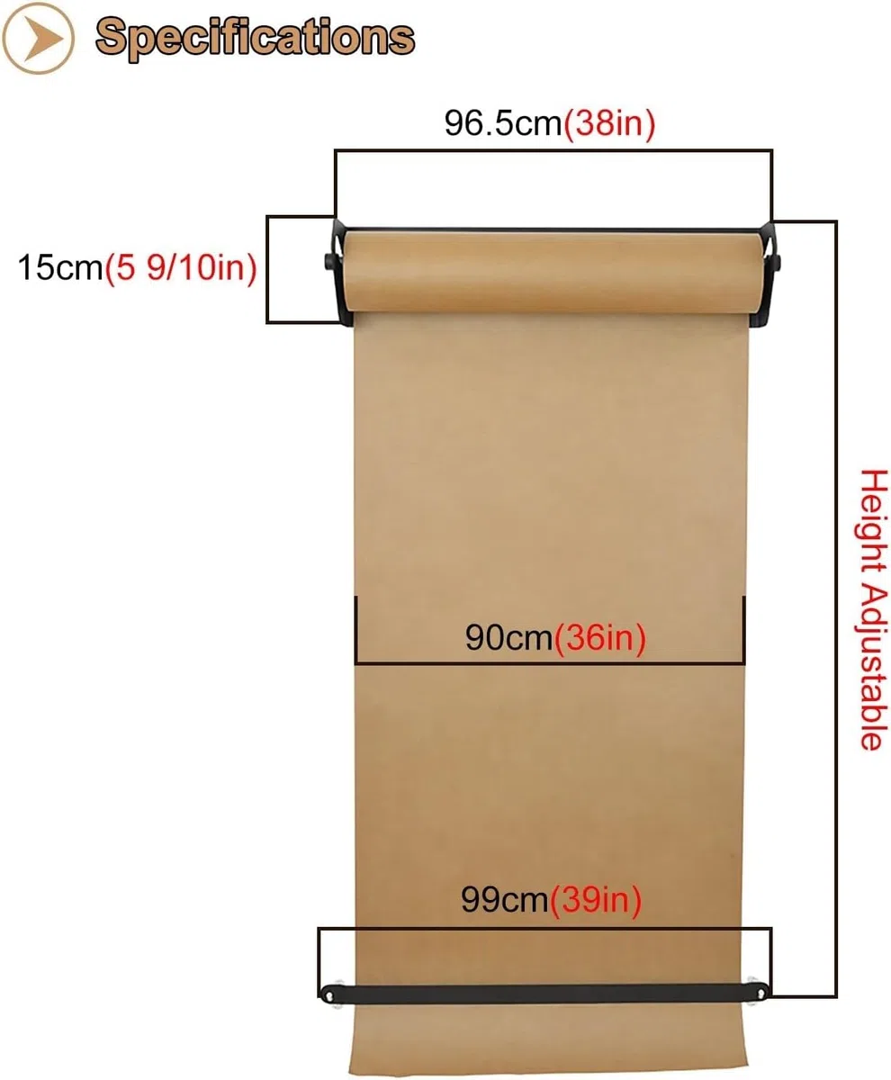 Butcher Paper Holder Wall Mount for to-Do Lists/Daily Specials/Menus